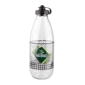 Dekorowana Butelka Z Plastikowym Zamknięciem 1l Bz
