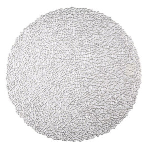 Podkładka / mata na stół srebrna 38 cm