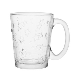 Kubek szklany szklanka z uchem Leon Gwiazda 300 ml