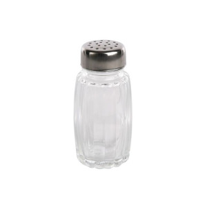 Solniczka Szklana 50ml Nierdzewna
