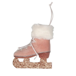 Zawieszka Łyżwa 13x12 Cm Różowa N/n Bz