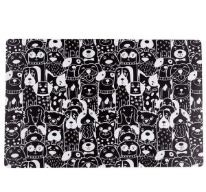 Zwierzaki Mata Stołowa 28x43 Cm Dek. Czarny Pies (dc)