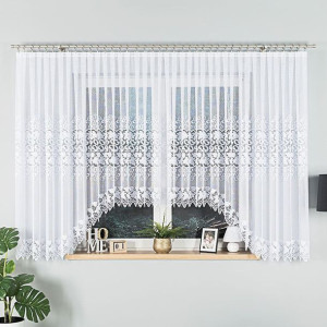 Hernani firanka żakardowa gotowa, szerokość 600 x wysokość 160cm, kolor 001