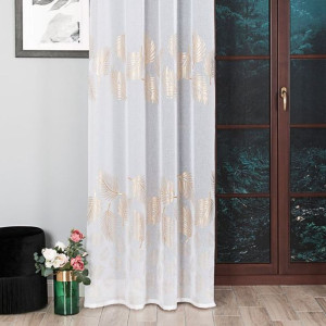 Marietta firana gotowa 000261 na taśmie, szerokość 140 x wysokość 270cm, ko