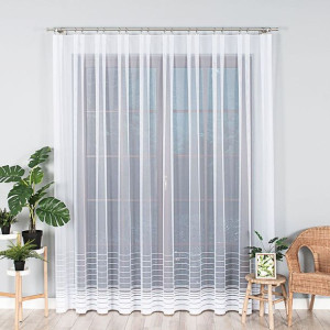 Nela firanka żakardowa gotowa, szerokość 400 x wysokość 250cm, kolor 001 bi