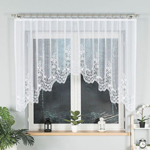 Berenika firanka żakardowa gotowa, szerokość 330 x wysokośc 130cm,  kolor 0