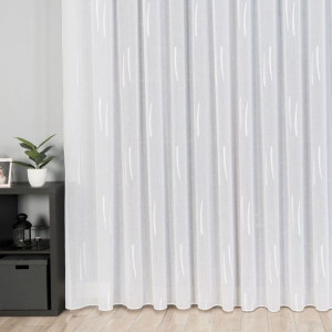 Firanka fantazyjna ze wzorem po całości z ołowianką, wysokość 320cm, kolor