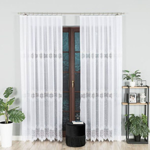 Violetta firanka żakardowa gotowa, szerokość 200 x wysokość 250cm, kolor 00