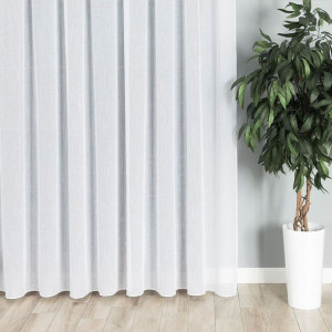 Firanka fantazyjna z ołowianką, wysokość 320cm, kolor 001 biały