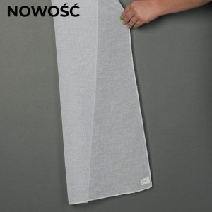 Firanka fantazyjna z ołowianką, wysokość 300cm, kolor 001 biały