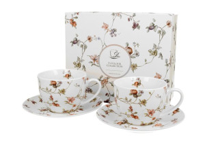 Filiżanki ze spodkami 250 ml komplet 2 szt. safa
