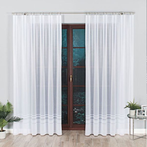 Zoja firanka żakardowa gotowa, szerokość 200 x wysokość 250cm,  kolor 001 b