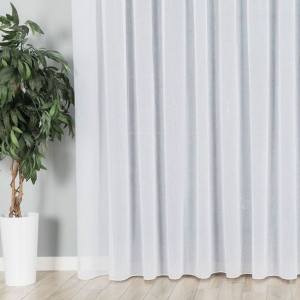 Firanka fantazyjna z ołowianką, wysokość 320cm, kolor 001 biały