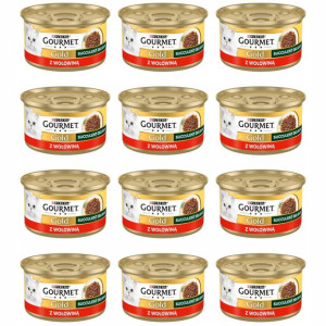 GOURMET GOLD Succulent Delights Wołowina 12x85g