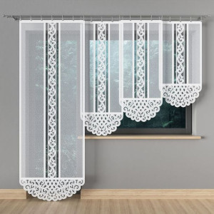 Kether panel żakardowy gotowy, szerokość 90 x wysokość 250cm, kolor 001 bia