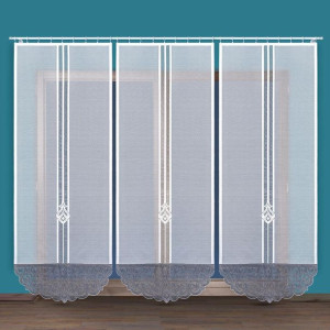 Zuriel panel żakardowy gotowy, szerokość 90 x wysokość 250cm, kolor 0gy bia