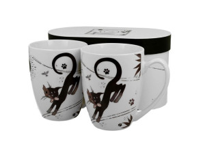 Komplet 2 kubki 380 ml charming cats