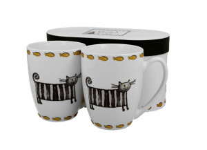 Komplet 2 kubki 380 ml classic cats
