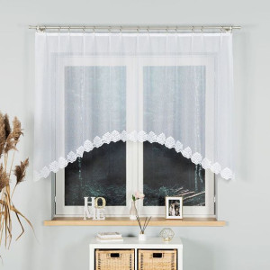 Żaklina firanka żakardowa gotowa, szerokość 250 x wysokość 130cm, kolor 001