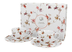 Filiżanki espresso ze spodkami 110 ml komplet 2 szt. safa