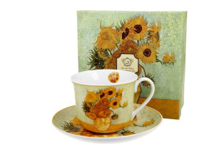Filiżanka jumbo ze spodkiem 400 ml sunflowers by v. van gogh