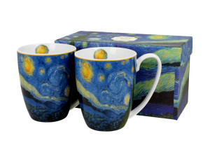 Komplet 2 kubki 380 ml starry night by van gogh