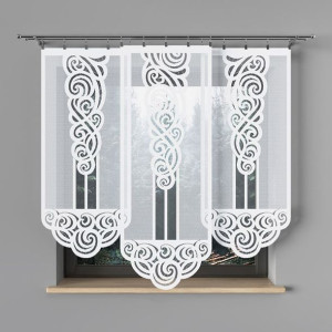 Ewa panel żakardowy gotowy, szerokość 60 x wysokość 160cm, kolor 001 biały