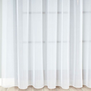 Woal premium z ołowianką, wysokość 330cm, kolor 001 biały