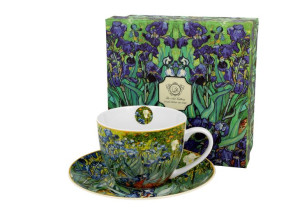 Filiżanka ze spodkiem 270 ml irises by v. van gogh