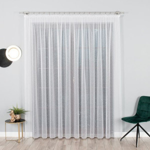 Firanka fantazyjna, wysokość 330cm, kolor 001 biały