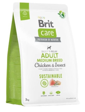 Brit Care Sustainable Adult Medium Chicken/insect
