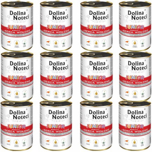 Dolina Noteci Premium Junior Serca Wołowe 12x400g