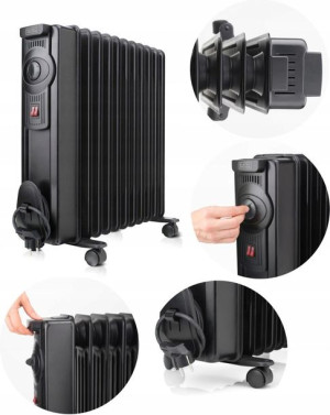Grzejnik olejowy Black+Decker 1500W 11 żeber