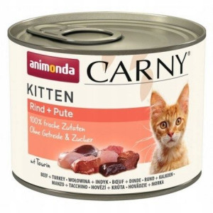 ANIMONDA Carny Kitten wołowina indyk 200g