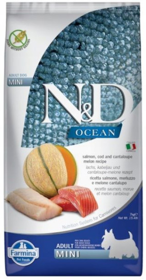 FARMINA OCEAN Łosoś dorsz melon kantalupa mini 7kg