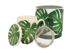 Kubek z zaparzaczem w tubie monstera
