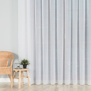 Firanka fantazyjna z ołowianką, wysokość 330cm, kolor 001 biały