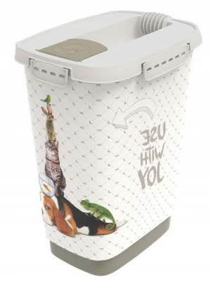 Pojemnik Na Karmę Z Dozownikiem 10 L 8kg Rotho