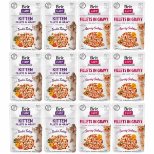 Brit Care Cat Kitten MIX mokra karma 12x85g