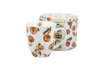 Kubek 400 ml w metalowej puszce wild poppies