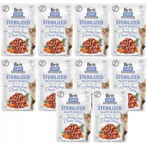 Brit Care Cat FJ Sterilized Duck&Turkey 10x85g