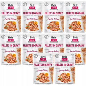 Brit Care Cat FJ Kitten Savory Salmon 10x85g