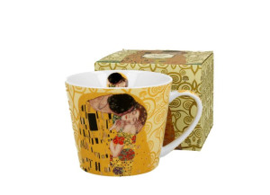 Kubek kubas prosty 610 ml the kiss ecru by gustav klimt