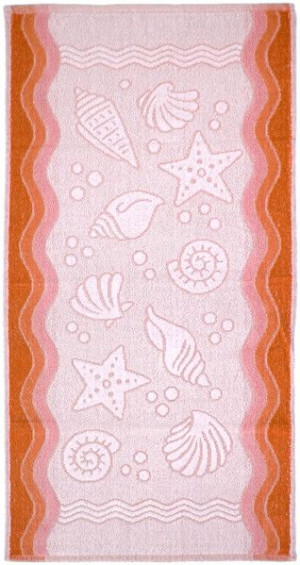 Ręcznik "greno" flora ocean 70x140 brzoskwinia