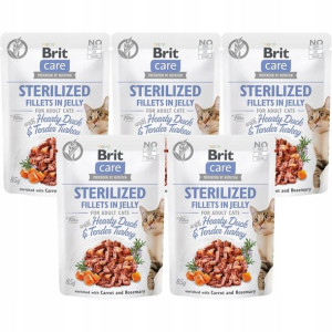 Brit Care Cat FJ Sterilized Duck&Turkey 5x85g