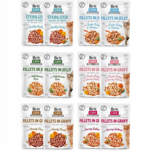 Brit Care Cat mix smaków mokra karma 12x85g