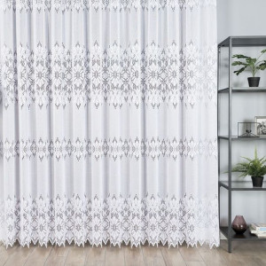 Firanka żakardowa, wysokość 250cm, kolor 001 biały