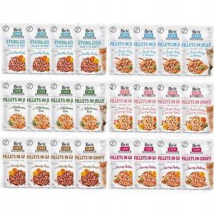 Brit Care Cat mix smaków mokra karma 24x85g