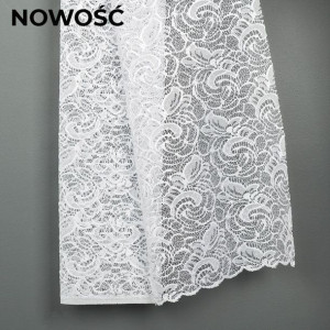 Firanka żakardowa, wysokość 180cm, kolor 001 biały