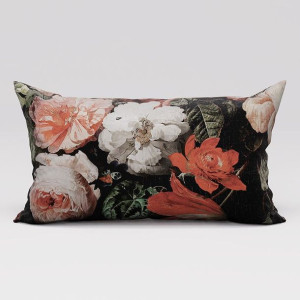 Tulipa poszewka dekoracyjna velvet, 30x50cm, kolor 002 bordowy vintage